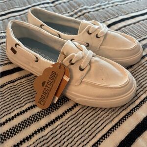 White Canvas Sneakers by Project Cloud